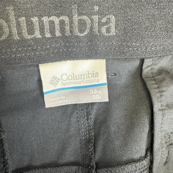 Columbia Mesa Pants Mens Size 38x30 Regular Fit Omni-Shade Black New NWT - Picture 9 of 10
